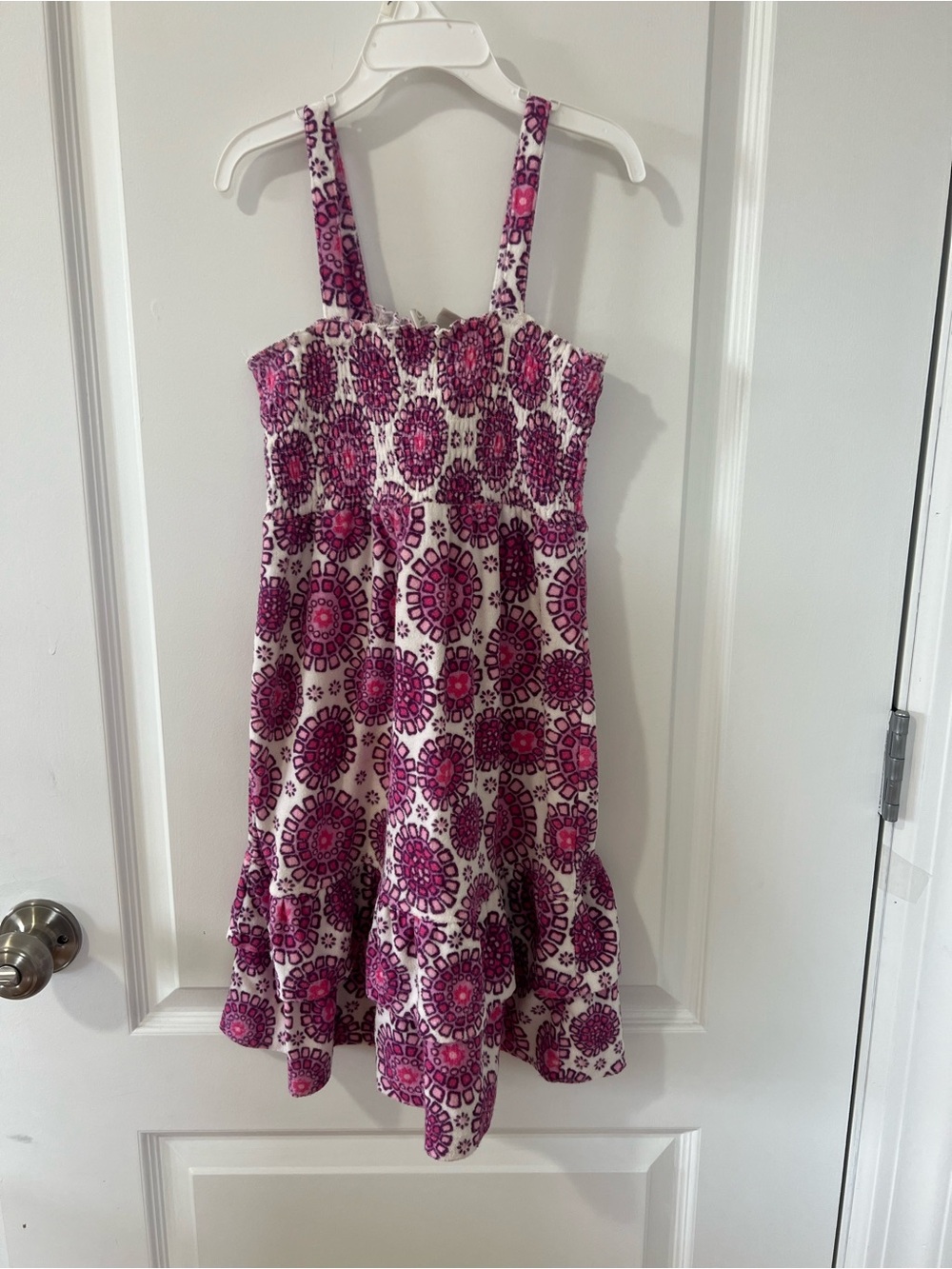 Old Navy Pink and Magenta Floral Smocked Sundress for Kids